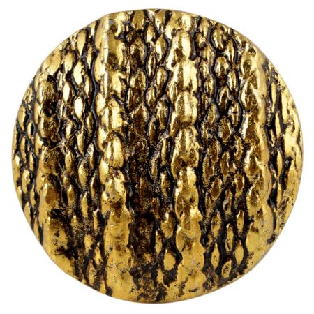 Round Jute Shape Antique Golden Aluminium Dresser Knob